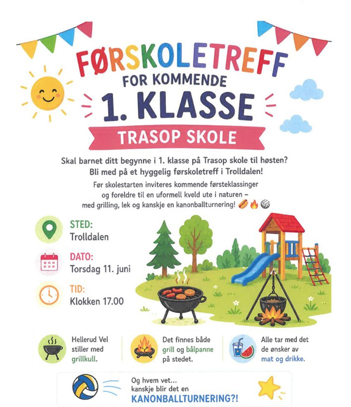 Foto: Hellerud Vel Bilde av en plakat