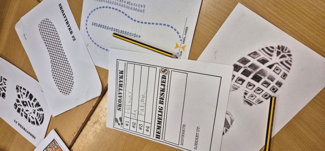 Foto: Trasop skole Bilde av fotavtrykk